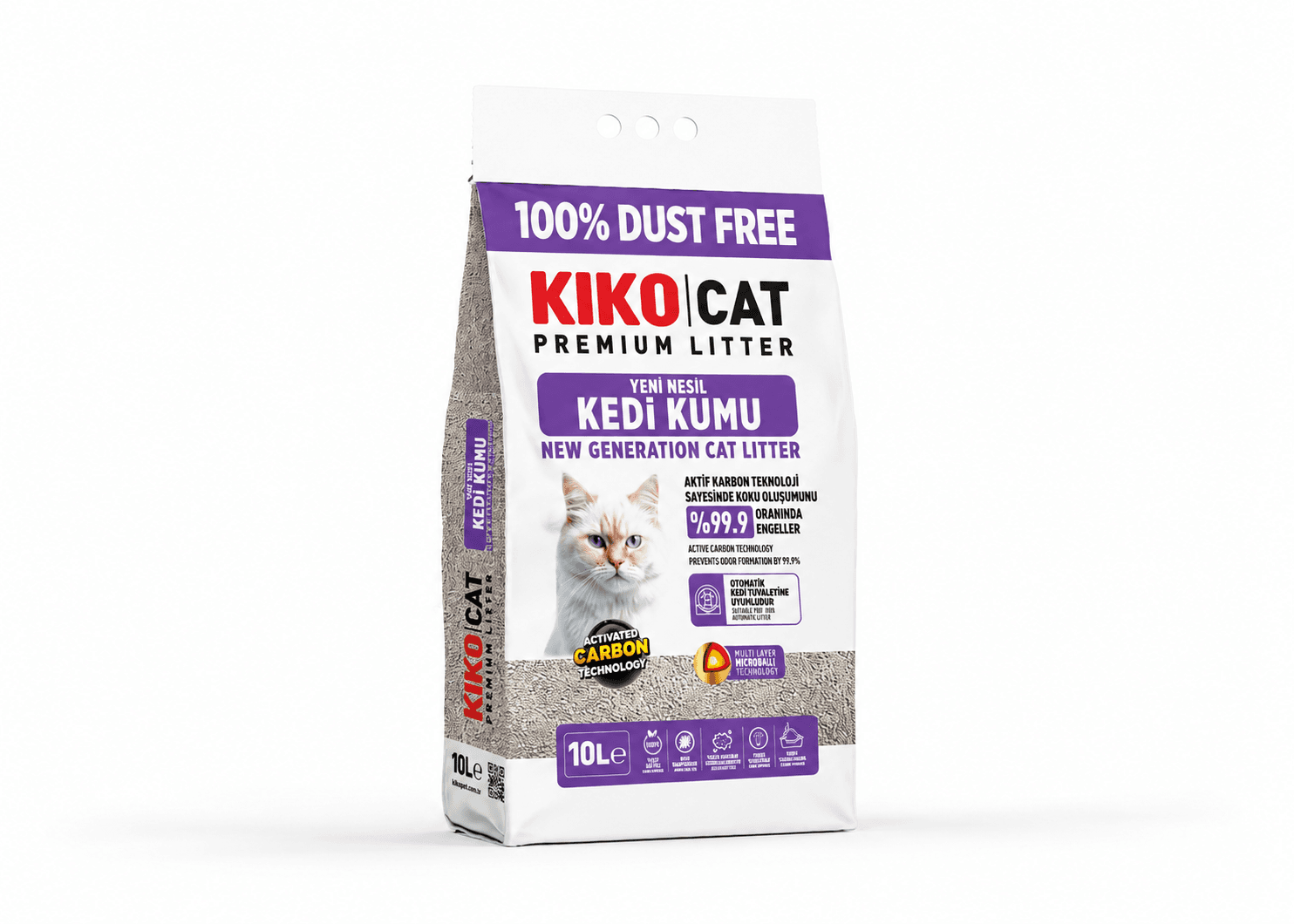 Kiko Cat Tozsuz Yeni Nesil Kedi Kumu 10 Lt